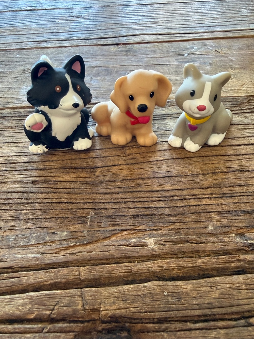 Fisher Price Little People Toy Set 3 pc puppy kitty